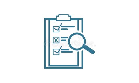 Survey Check List Icon Logo Illustration Stock Illustration Du