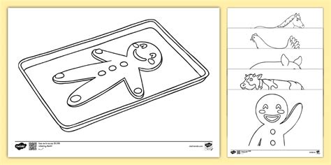 The Gingerbread Man Colouring Pages Teacher Made Twinkl