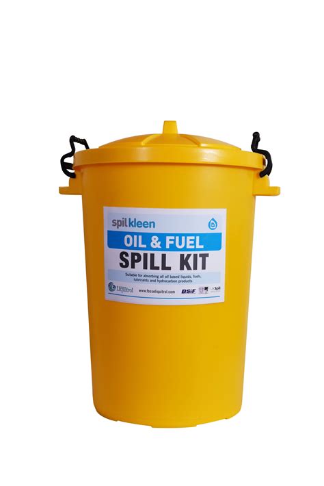 Spilkleen Oil Fuel Spill Kit 90 Litre Bin SK 201 201 Fosse Liquitrol