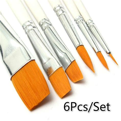 Pcs Set Peinture Brosse Peinture Lhuile En Nylon Cheveux Eau