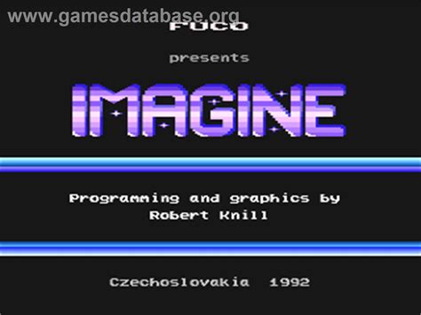 Imagic Atari Bit Artwork Title Screen