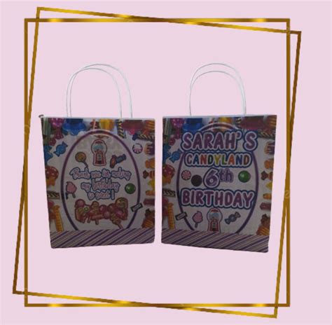 Customized Candyland Theme Party Paper Lootbag Lazada Ph