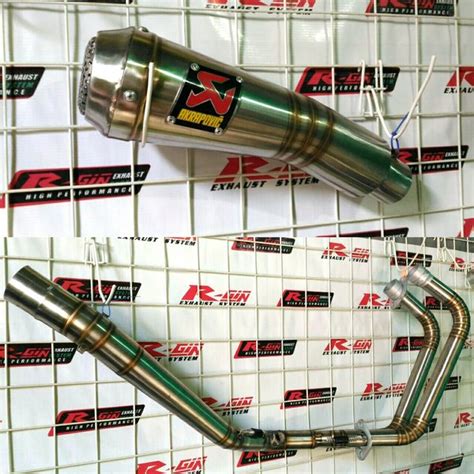 Jual Knalpot Racing Akrapovic Model H2 Fullset Fullsystem CBR250RR CBR