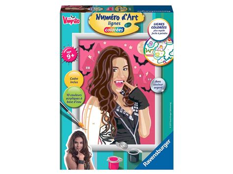 Ravensburger Numéro d art Chica Vampiro Petit format lignes colorées