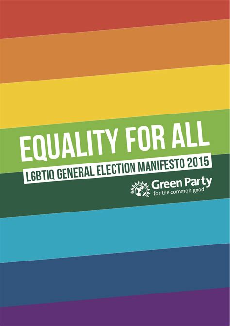 Green Party Lgbtiq Manifesto Oii Uk Intersex In The Uk