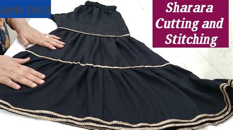 Sharara Cutting And Stitching Double Layer Sharara Gharara Cutting And