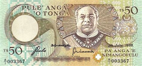 Will's Online World Paper Money Gallery - BANKNOTES OF TONGA