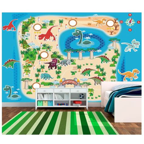 Adesivo Infantil Mural Dinossauro 6m² 49 Elo7