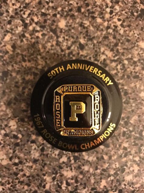 1967 Replica Rose Bowl Champion Ring Purdue University Football