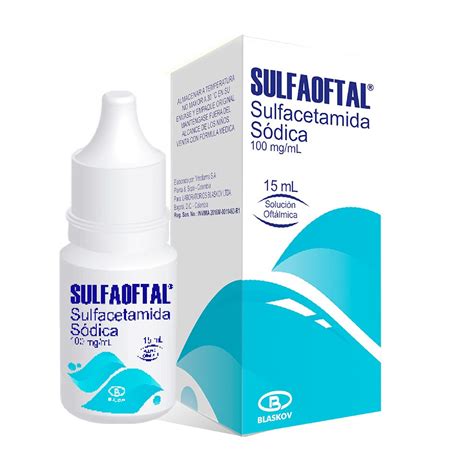 Sulfaoftal Sulfacetamida Sódica Solución Oftamológica 100mgml Frasco