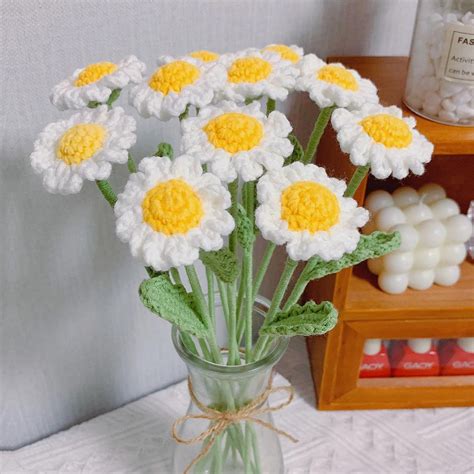 3 In 1 Flower Bouquet Pattern Bundle Crochet Color Change Rose Daisy