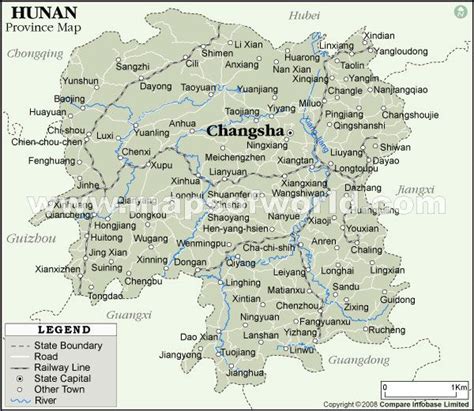 Hunan Province Map, Map of Hunan China | Hunan, Province, Map