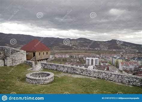 The View From Fortress Gradina Doboj Stock Photo Image Of City