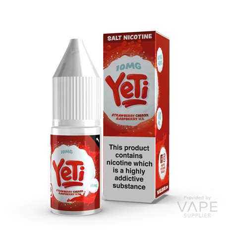 Yeti Kiwi Strawberry Cherry Raspberry Ice Nic Salt Vape Supplier Ltd