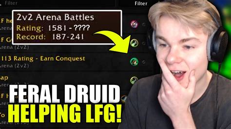 R Feral Druid Helping Lfg Reach Their Goals Youtube