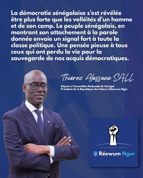 Thierno Alassane Sall On Twitter La D Mocratie S N Galaise Sest