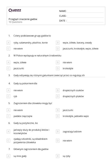 Ponad Odcienie Znaczeniowe Arkuszy Roboczych Dla Klasa W Quizizz