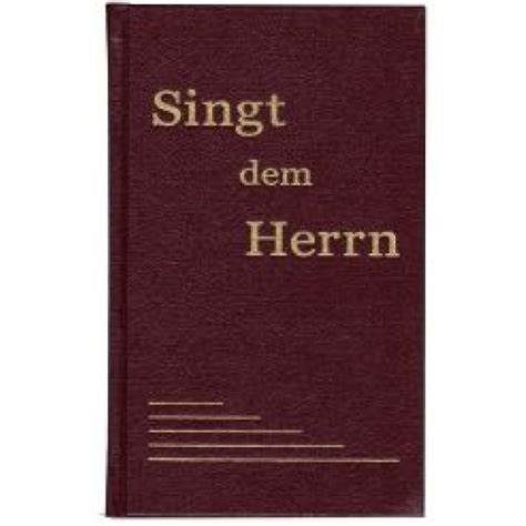 Singt Dem Herrn Liederbuch Gebunden SCM Shop De