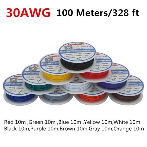 C Ble Lectrique Isol Ul Awg M Lot Couleurs En Pvc