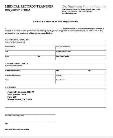 FREE 8 Sample Medical Records Request Forms In MS Word PDF