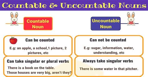 Countable And Uncountable Nouns Useful Rules And Examples • 7esl