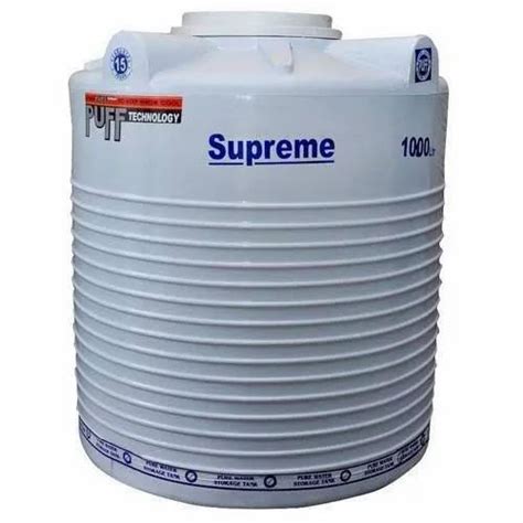 White Supreme Pvc Water Tank Capacity L At Rs Litre In