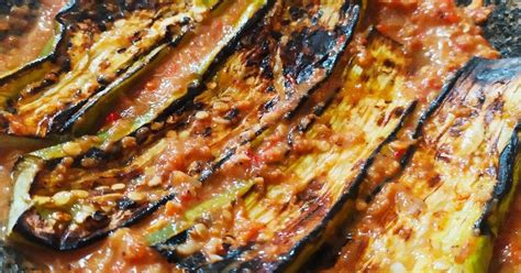 Resep Terong Bakar Sambel Kacang Oleh Mutia Cookpad