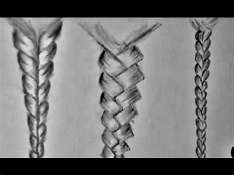 Braided Hair Sketch at PaintingValley.com | Explore collection of ...