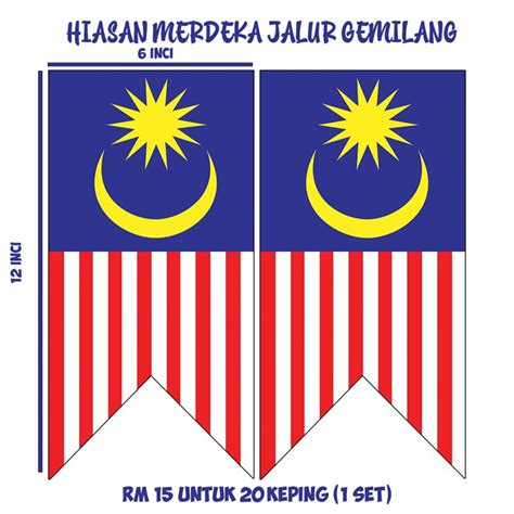 Bendera Hiasan Merdeka Pcs Shopee Malaysia