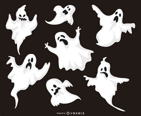 Halloween Fantasma Dibujos Animados Vector De Diseno Vector Grafico