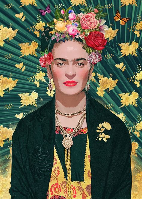 Frida Kahlo Print Ink Drop Usa Frida Kahlo Quotes Frida Kahlo Art