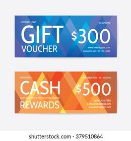 Gift Voucher Modern Template Stock Vector Royalty Free