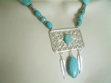 Turquoise Necklace Southwestern Jewelry Southwest Jewelry