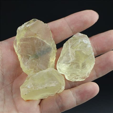 Citrine Stone Collectible Specimen Citrin Stone Crystals Minerals