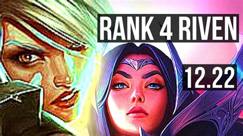 RIVEN Vs IRELIA TOP Rank 4 Riven 11 Solo Kills 2 2M Mastery 14 3