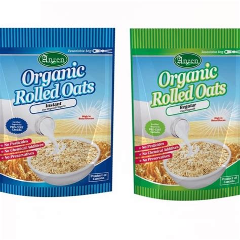 ANZEN ORGANIC ROLLED OATS INSTANT REGULAR 500gm 1kg Shopee Malaysia