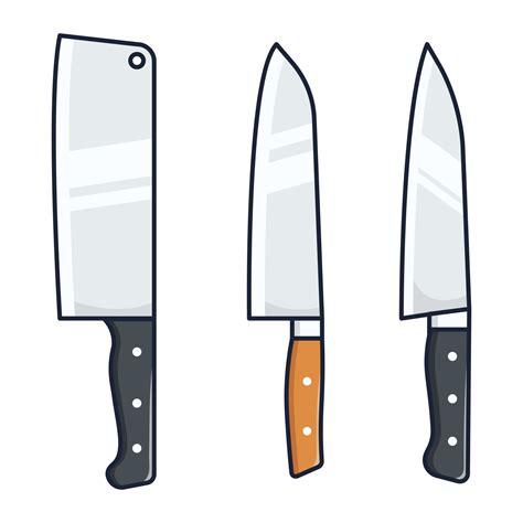 Cocina Cuchillo Colecci N Dibujos Animados Icono Vector Ilustraci N