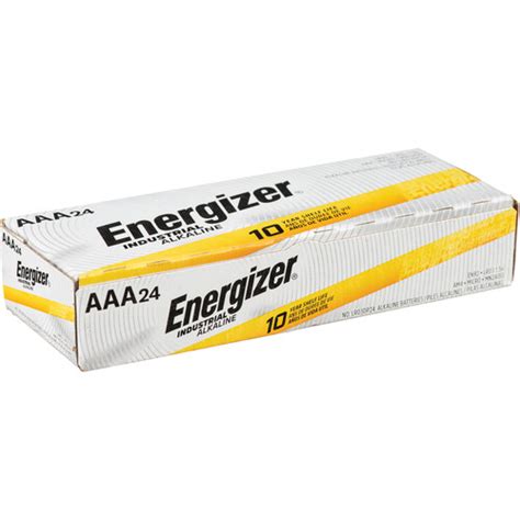 Energizer Industrial Aaa Alkaline Batteries Pack En B H