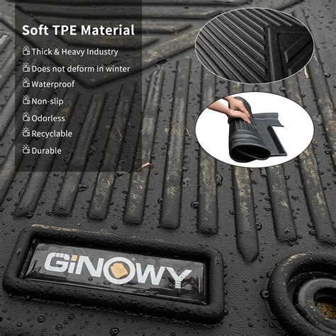 Ginowy Custom Fit Floor Mats For Kia Sorento Hybrid 2021 2025phev And Hev All Weather Car Floor