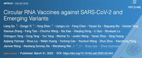 比mrna疫苗更优？北大团队开发环状rna疫苗：对奥密克戎等广谱科学湃澎湃新闻 The Paper