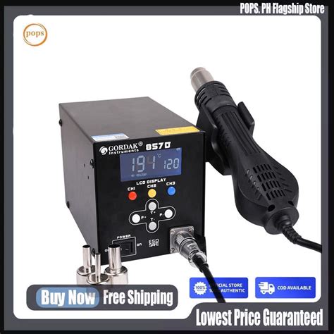 Gordak D W Rework Station Hot Air Soldering Station Pull Gun Remake Station Combo