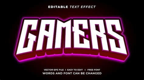 Jogador Edit Vel De Efeito De Texto Esport E Estilo De Texto Neon