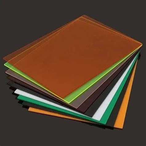 Brown Black Etc Rectangular Acrylic Sheet Thickness 1 0 Mm At Rs