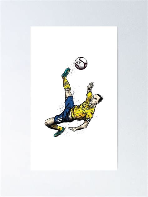 "Zlatan Ibrahimovic Bicycle Kick Goal" Poster for Sale by hnynam ...