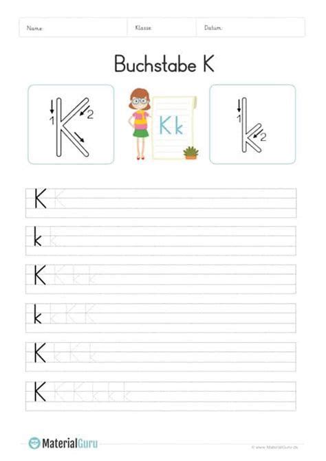 Buchstabe K Materialguru Buchstabe K Buchstaben F R Vorschulkinder