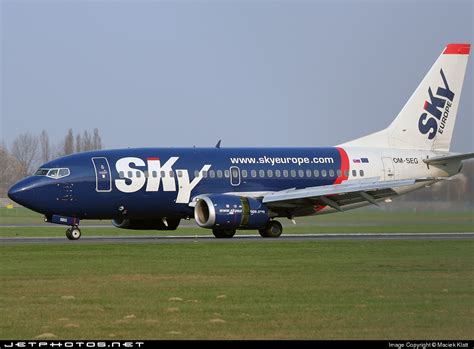 OM SEG Boeing 737 5Y0 SkyEurope Airlines Maciek Klatt JetPhotos