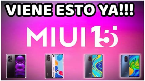 MIUI 15 OLEADA UNO DE FUNCIONES NUEVAS YouTube