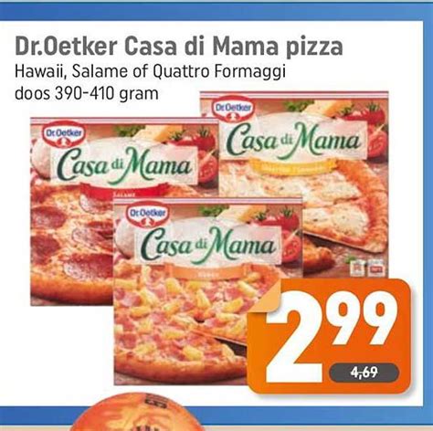 Dr Oetker Casa Di Mama Pizza Aanbieding Bij Dagwinkel Folders Nl