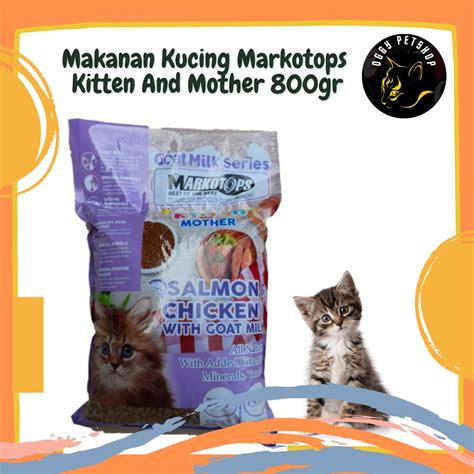 Jual Makanan Kucing Markotops Kitten And Mother Dry Food Gr Shopee