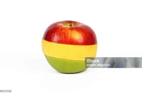 Sliced Colorful Apple Isolated Stock Photo Download Image Now Apple